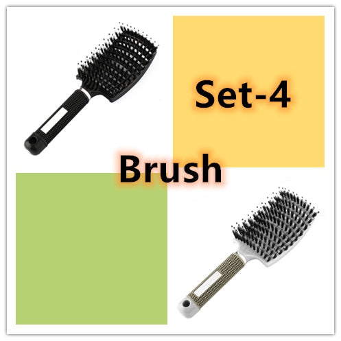 Hairbrush Anti Kit Brushy Women Detangler Hair Brush Bristle Nylon Scalp Massage Teaser Hair Brush Comb Hairbrush Anti Kit Brushy Women Detangler Hair Brush Bristle Nylon Scalp Massage Teaser Hair Brush Comb